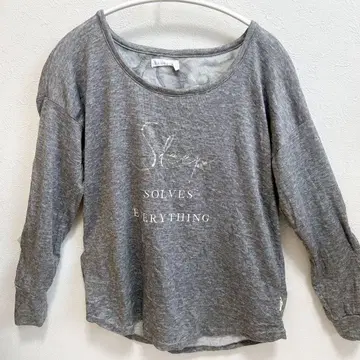 [ DANSKIN ] 여성용 구제 의류 긴팔 그레이 상의