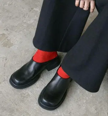 selectMOCA 인조 가죽 슬라이드 신발 사보 슬립온 XL