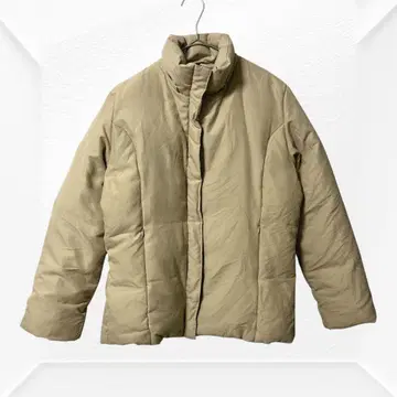 2537 INTERPLANET 다운 자켓 40 베이지 후드 없음