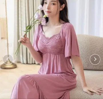 [럭셔리쓰리] 나이트 브라 원피스 맥시 길이/플럼