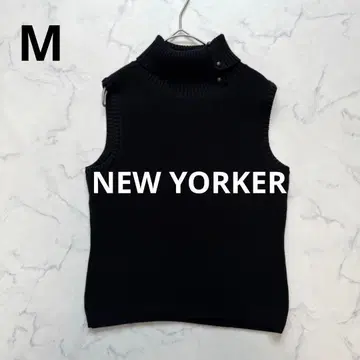 a3658 [뉴요커] 터틀넥 슬리브리스 니트 레이어드