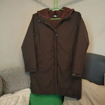 THE NORTH FACE 플리스 라이닝 롱 코트 L 브라운