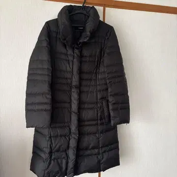 ESPIE 블랙 다운 자켓 롱 기장