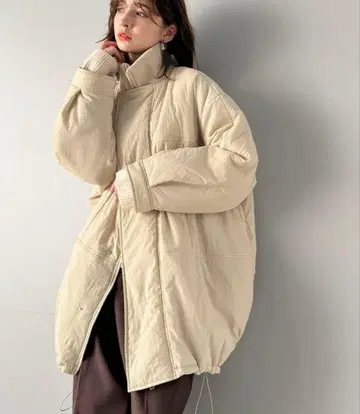 시착만 한 상품 옷깃 리브 포함 충전솜 몬스터 아우터