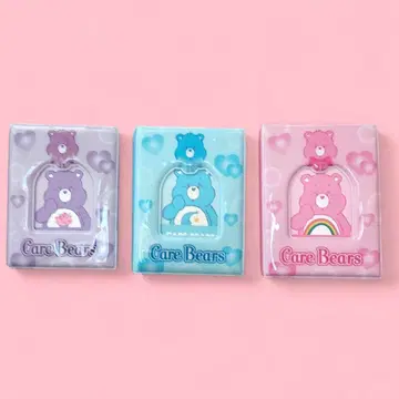 한국 다이소 케어베어 콜렉트북 3권 세트 핑크 블루 퍼플