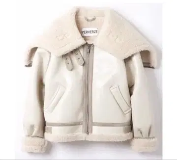 아이보리 보아 자켓