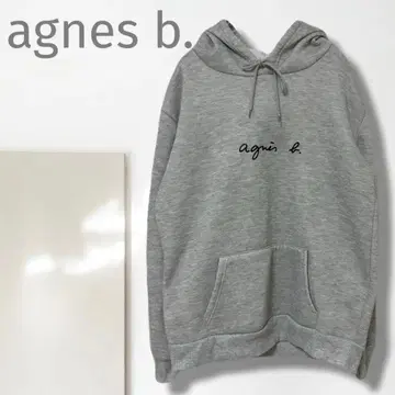 n [ 에네스베 ] 후드티 / 인기 캐주얼 로고 그레이 후드 스테디셀러