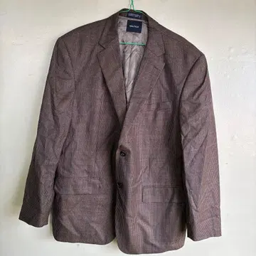 NAUTICA 체크 무늬 테일러드 자켓 44R 표기