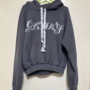 GLOWNY 그레이 후드 부착 후드티 M