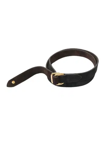 KAJA REVERSIBLE SUEDE SQUARE RING BELT