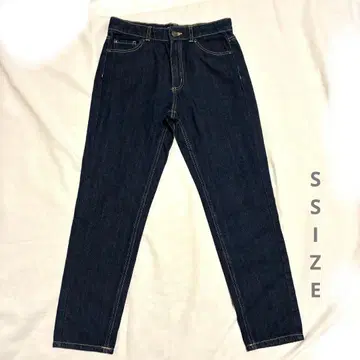 CINEMA CLUB 다크 블루 스트레이트 데님 S