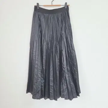 SUTSESO 플리츠 스커트 블랙 40 사이즈 일본제 L 가로 지퍼