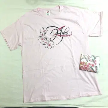 Hoku 사인 포함 CD와 핑크 T셔츠 L 사이즈 하와이안 뮤지션