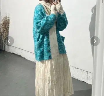 shesame 그라데이션 컬러 모헤어 라이크 가디건