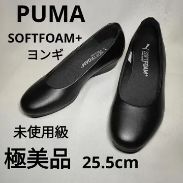 미사용급 푸마 블랙 신발 SOFTFOAM+ 25.5cm