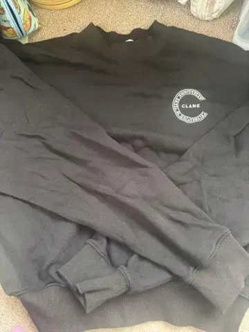 Clane 10주년 로고 맨투맨 차콜 그레이 1