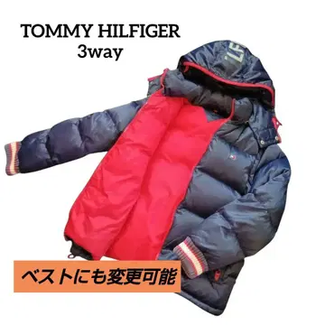 타미힐피거 다운 베스트 자켓 3way 네이비