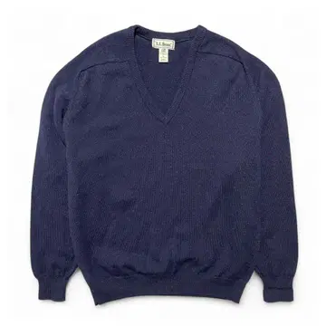 구제 스코틀랜드제 엘엘빈 램스울 V넥 스웨터 남성용 L