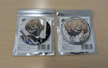 도원암귀 로손 콜라보 코우고자키 진 글리터 캔뱃지 2개 세트