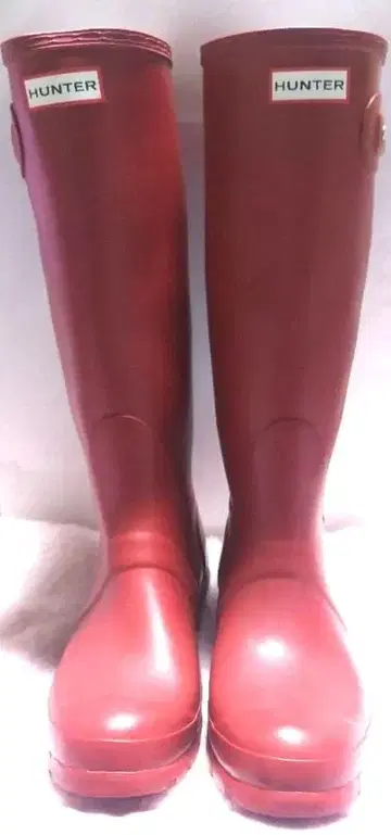 HUNTER 헌터 오리지널 톨 레인 부츠 (밀리터리 레드)