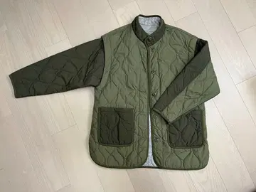 nico and 올리브 그린 퀼팅 아우터
