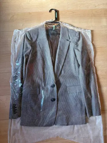 GRACE CONTINENTAL 체크 무늬 테일러드 자켓 36