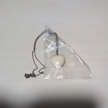 하트형 펜던트 목걸이 실버