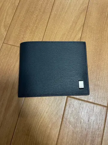 미사용 새상품 블랙 접이식 지갑 합성 피혁 dunhill 던힐