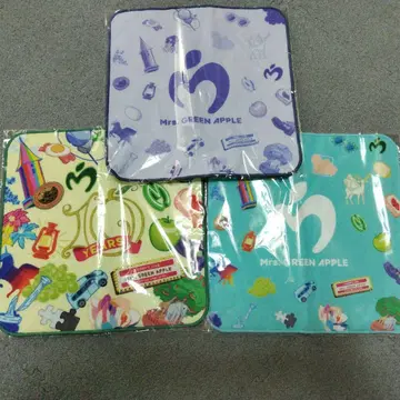 M's Green Apple 타월 3개 세트
