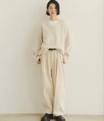 FASHIRU 코듀로이 와이드 팬츠