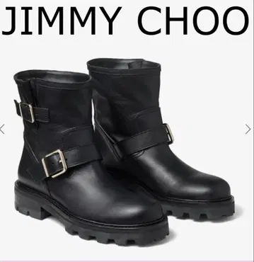 최근 모델 지미추 스테디셀러 바이커 부츠 36