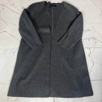 GALLARDAGALANTE 네이비 그레이 롱 코트