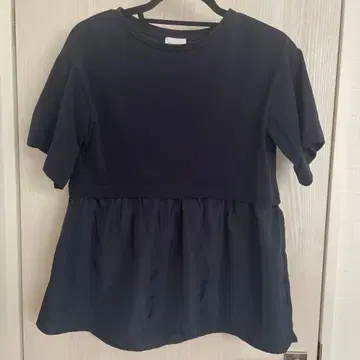 green label relaxing 네이비 반팔 튜닉