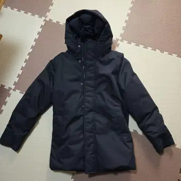 PYRENEX EDIFICE 후드 부착 다운 자켓 네이비