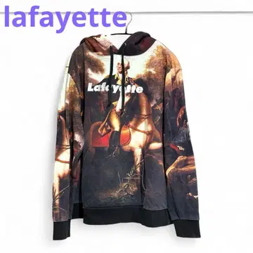 라파예트 lafayette 아트 프린트 후드 부착 후드티