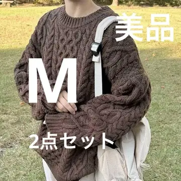 choco 케이블 크루 니트 시마무라 콜라보