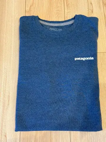 patagonia 네이비 롱T 백 프린트