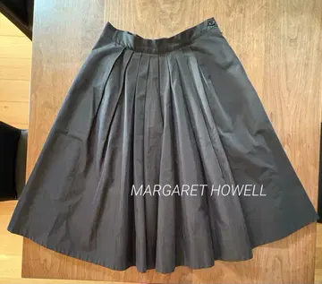 마가렛호웰 코튼 타프타 플레어 스커트 3 블랙