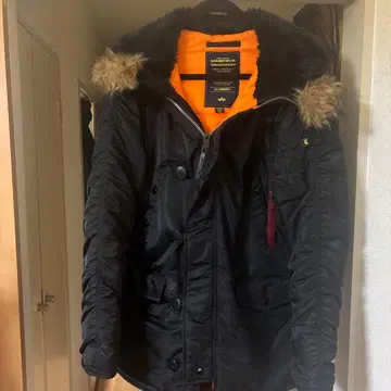 ALPHA INDUSTRIES 밀리터리 자켓 M 블랙