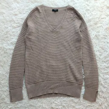 최근 띠어리 캐시미어 혼방 V넥 니트 롱 슬리브 S