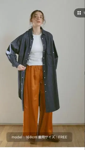 마리 밀러 데님 셔츠 원피스 FREE 사이즈