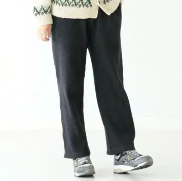 BEAMS BOY / 헤비 서멀 이지 팬츠 다크 그레이