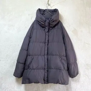 OZOC/다운 자켓/38/스탠드 카라 스냅 버튼 그레이