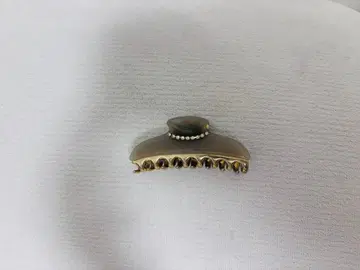 장식 포함 그레이 헤어 클립