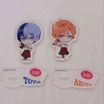 프로세카 시노노메 아키토 아오야기 토우야 아크릴 스탠드 콜라보 카페