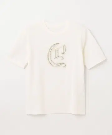 미사용 새상품 그레이스 콘티넨탈 레터드 비주 탑 36