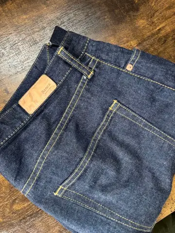 Sanca 스트레이트 데님 다크 네이비