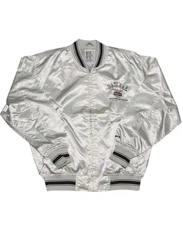 [ 90s ] BAY LEAF 바시티 자켓 M 사이즈 실버 DEPT