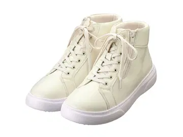 화이트 하이컷 스니커즈 (할메크)