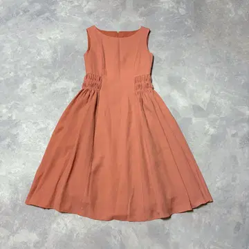 폭시 뉴욕 FOXEY 스모크 드레스 원피스 코랄 핑크